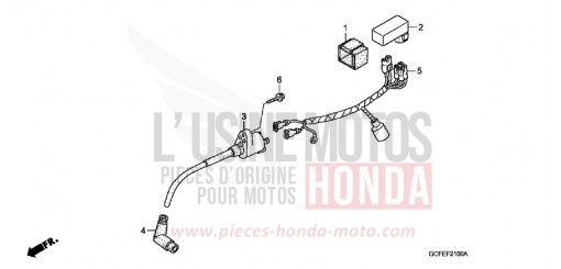 FAISCEAU DES FILS/BOBINE D'ALLUMAGE CRF70F7 de 2007